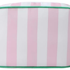 monogrammed mahjong tile bag pink