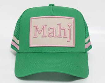 Mahjong Trucker Hat - Kelly Green