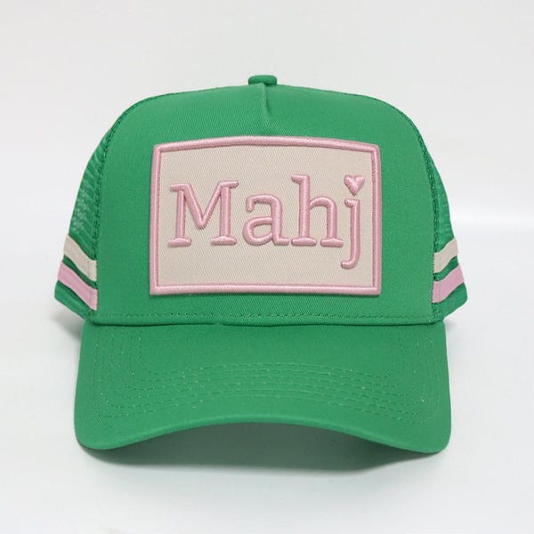 Gorra de camionero Mahjong - Verde Kelly