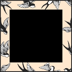 The Sparrow Mahjong Mat- Black