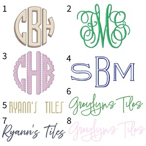 Custom Monogramed Mahjong Tile Bag image 3