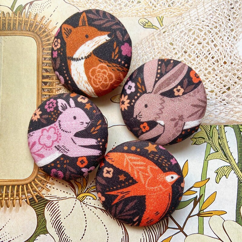 Bunny Rabbit Button - Etsy
