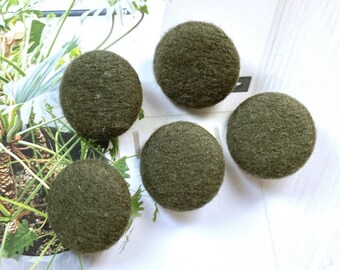 Handmade Small Large Olive Green Vert Winter Sweater Knit Pull Coat Wedding Jacket Dress Fabric Bouton Buttons, CHOOSE SIZE 5's