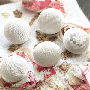 5 Off White Satin Coat Wedding Bridal Gown Shirt Jacket Coat Dress Fabric Buttons, CHOOSE SIZE