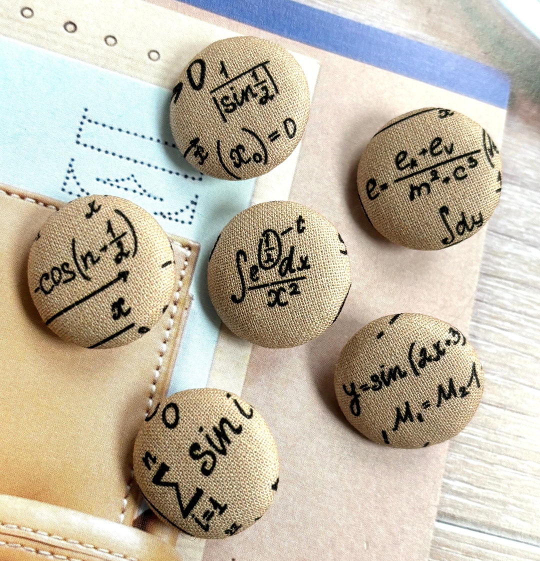 6 Beige Black Mathematics Math Science Teacher Geek Novelty Decorative ...