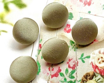 Handmade Light Sage Olive Green Vert Satin Mariage Robe Coat Wedding Gown Jacket Dress Fabric Buttons Boutons , CHOOSE SIZE 5's