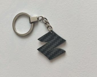 Porte clés fibre de carbone Suzuki