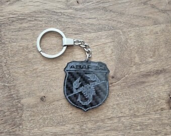 Abarth Carbon Fiber Keyring