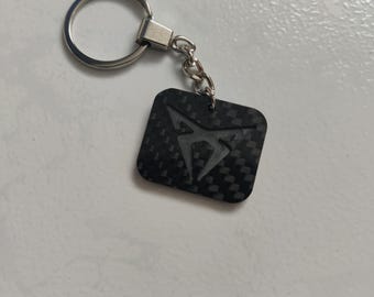 Porte clé Cupra en Carbone