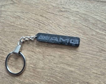 AMG Mercedes Carbon Fiber Keychain