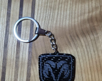 Dodge Carbon Fiber Keychain
