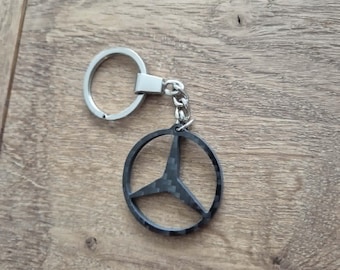 Mercedes Carbon Fiber Keyring