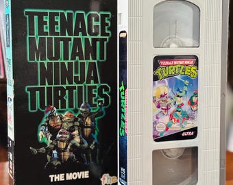 Teenage Mutant Ninja Turtles Custom VHS Tape Nintendo NES Edition