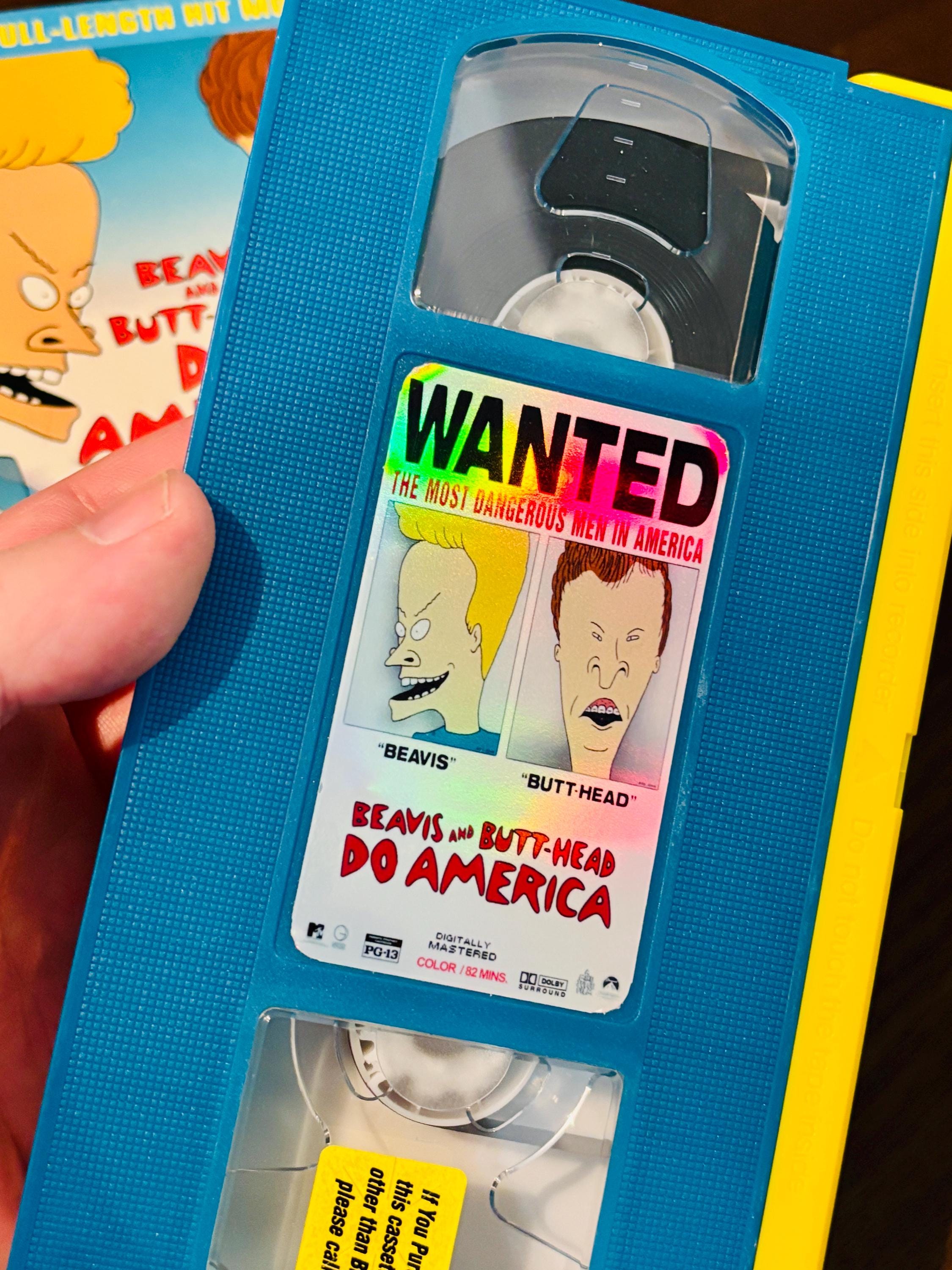 Beavis and Butthead Custom VHS Tape - Spoolswaps Limited Edition Custom ...