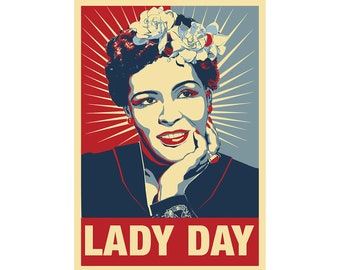 BILLIE HOLIDAY - Lady Day -  A print by Atelier Bagatelle