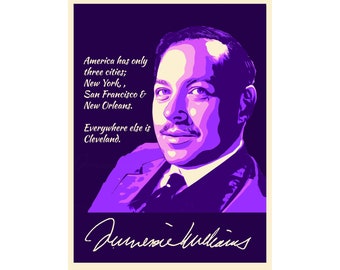 TENNESSEE WILLIAMS PRINT - New Orleans Quote -"America has only three cities; New York, San Francisco & New Orleans - 18" x 24" Art Print