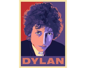 BOB DYLAN in the 1960s - a Poster / Print by Atelier Bagatelle