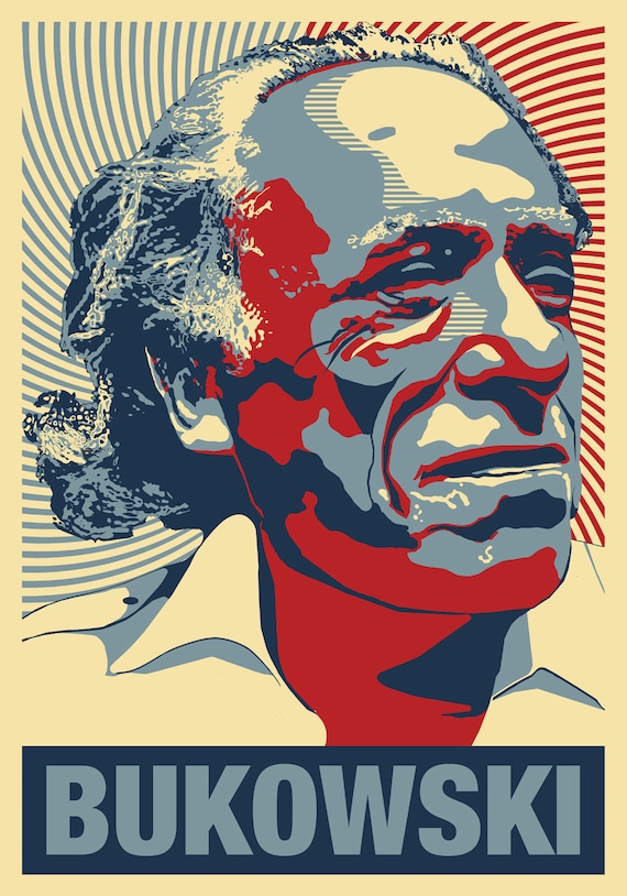 Charles Bukowski Poster Writer an Hommage -