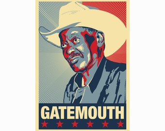 GATEMOUTH BROWN Louisiana / Texas Bluesman Poster - Number 4 in Series