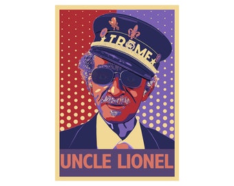 UNCLE LIONEL BATISTE of New Orleans' Treme Brass Band - A Poster by Atelier Bagatelle