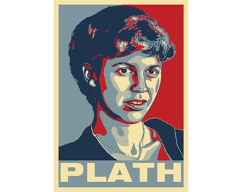 Sylvia Plath -  A poster by Atelier Bagatelle