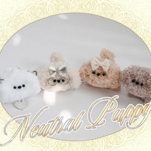 Moru-Puppe | Handgemachte Hund Keychain | Süßer Taschenanhänger Pfeifenreiniger Handwerk | Flauschiges Täschchen Accessoires | koreanischer trendiger Artikel | Einzelstück