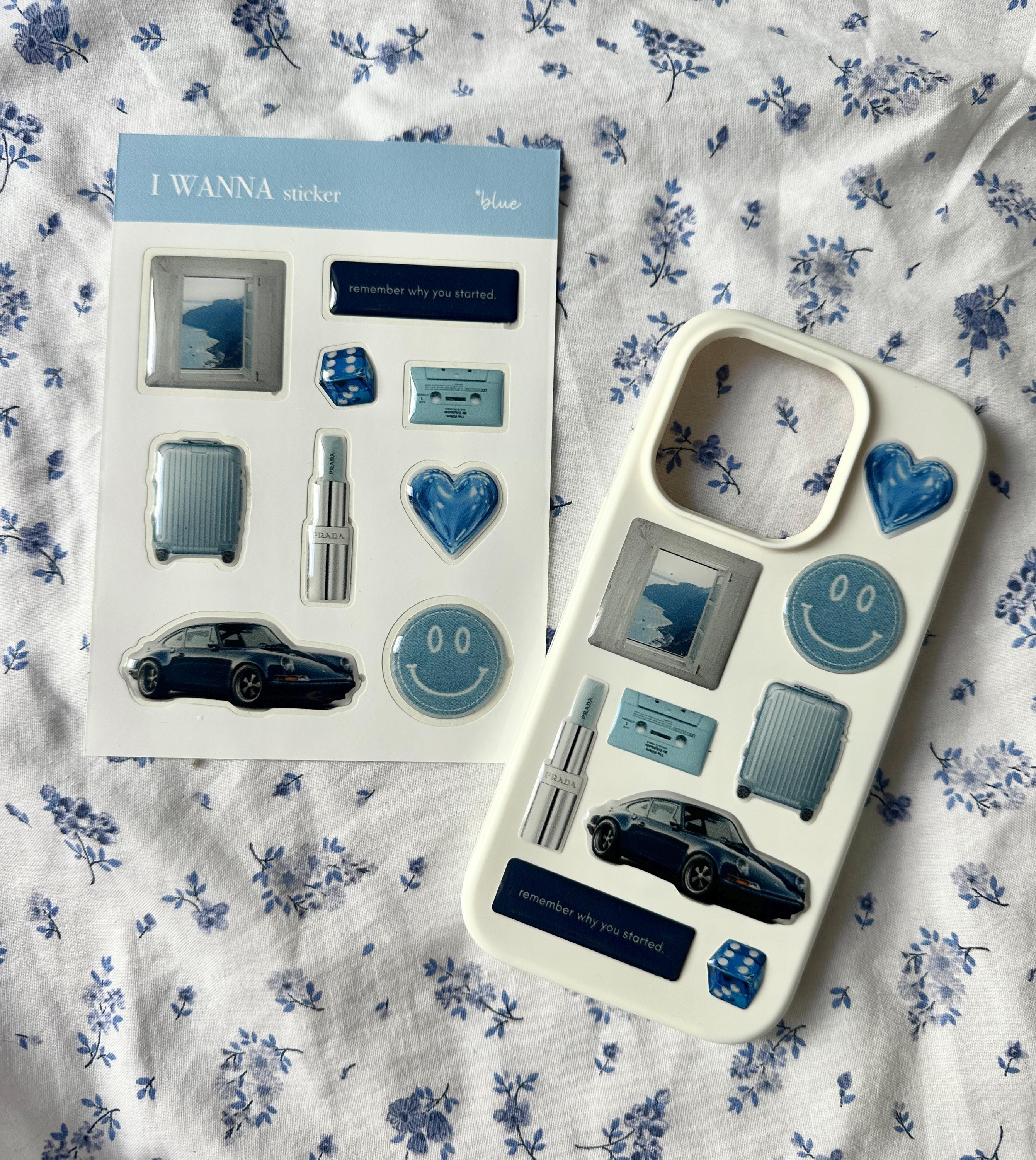 3D Blue Sticker Pack – Water-resistant Vinyl Decals - Etsy