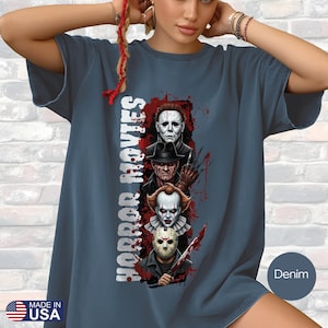 Comfort Colors Horror Movie Shirt: Retro Halloween Tee, Funny Horror Gift