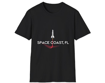 Space Coast Launch T-Shirt: Rocket Graphic Tee, NASA Apparel