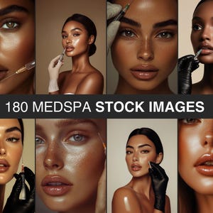Medspa Stock Photos Nurse Injector Stock Photos for Botox, Fillers, Aesthetic Nurses & Skincare Botox Stock Image MedSpa Canva Templates