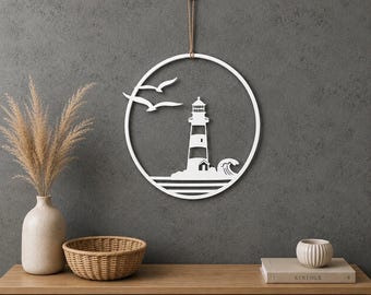Cuadro para ventana “Faro” – Delicada decoración impresa en 3D para su hogar.