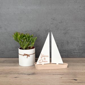 3D-gedrucktes Segelboot – Personalisierbares Geschenk für Segelfans - Maritim
