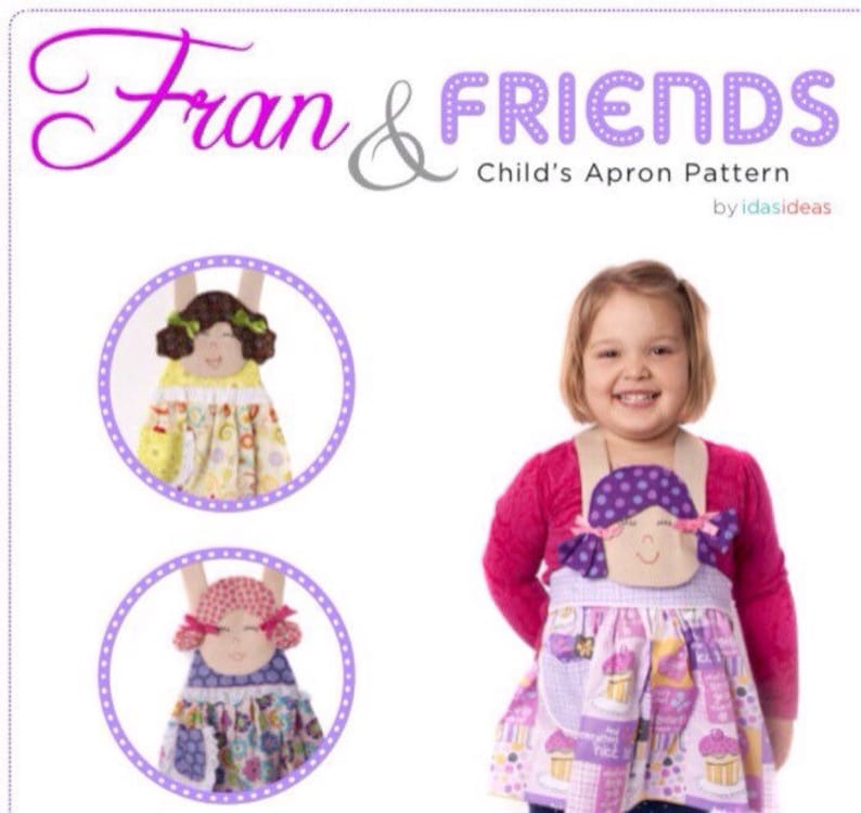 PATTERN--apron--for little girls---Fran and Friends by ida/'s ideas