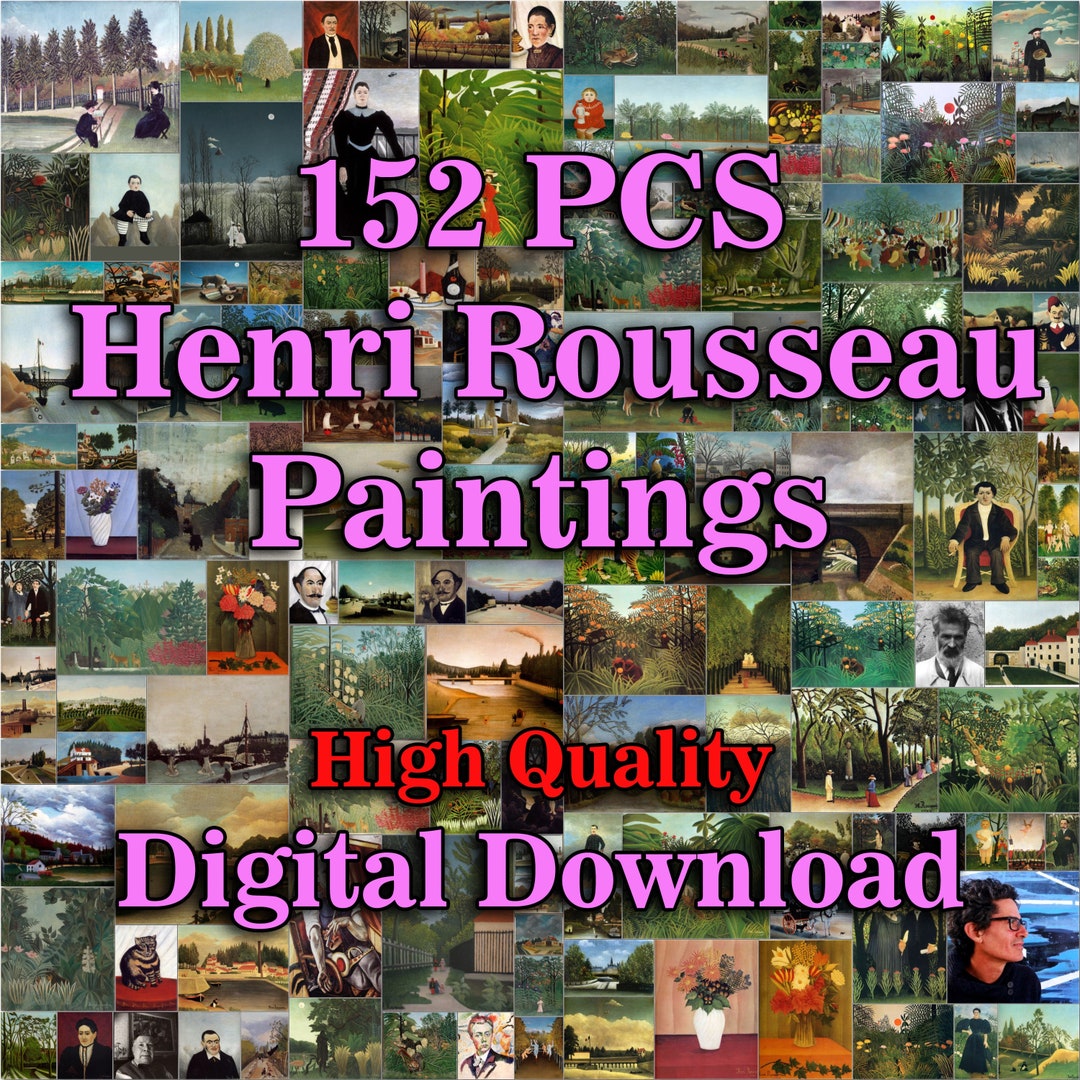 Rousseau, Rousseau Print, Henri Rousseau Jungle Print, Henri Rousseau ...