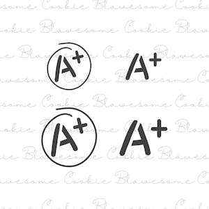 Grades Stencil,Cookie Stencil,Back to School,Baking Stencil,Reusable Cookie Stencils for Professional and DIY Designs
