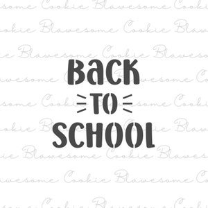 Back to School Stencil,Cookie Stencil,Back to School,Baking Stencil,Reusable Cookie Stencils for Professional and DIY Designs