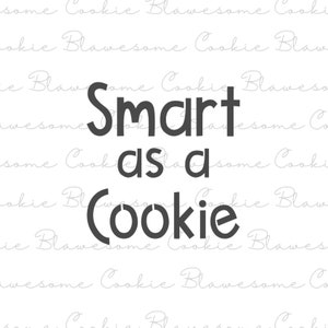 Smart as a Cookie Stencil,Cookie Stencil,Back to School,Baking Stencil,Reusable Cookie Stencils for Professional and DIY Designs