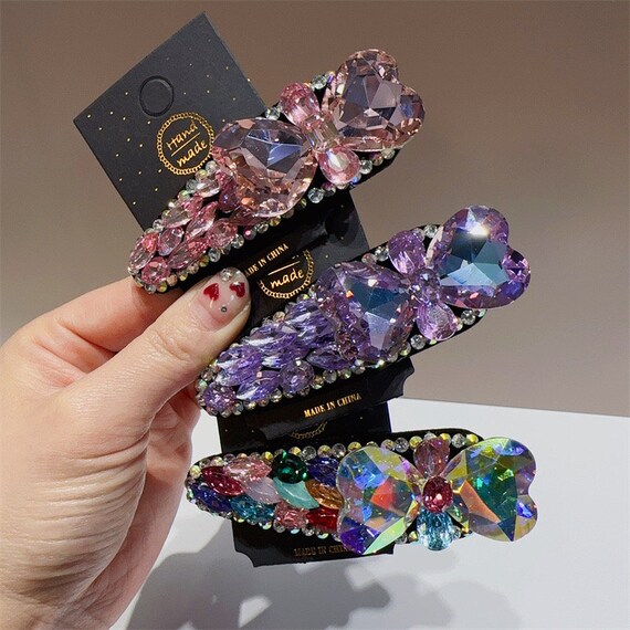Bow Crystal BB Clip Hair Accessories Ins Flash Drill Drop  display picture 1