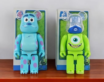 MEDICOM TOY - BE@RBRICK MIKE &amp; SULLEY set 100％ &amp; 400％ Medicom BE@RBRICK Disney Pixar Monsters Inc. Sulley 100% 400