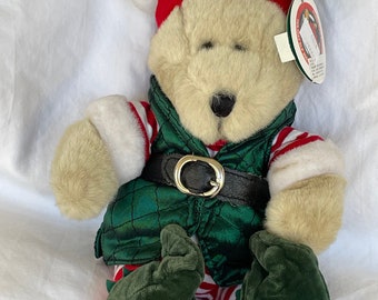 Starbucks Bear 2001 Christmas Holiday Elf Stuffed Bear Special Edition FREE SHIPPING