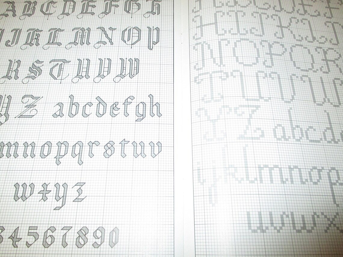 Counted Cross Stitch The Alphabet Book Alphabets Leisure Arts Etsy