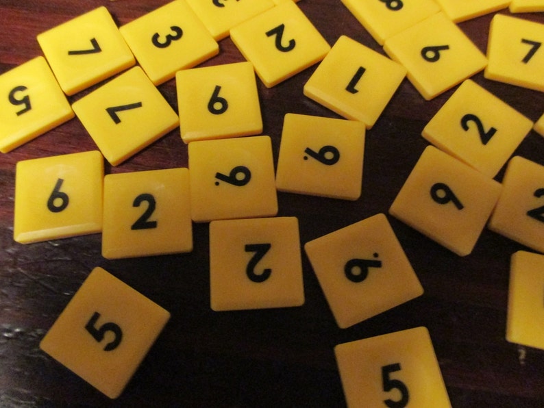 Lot of 85 Plastic Number Tiles Sudoku Game Pieces Etsy