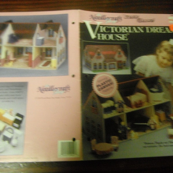 Plastic Canvas Patterns Victorian Dream House Doll House Book Needlecraft Shop 90PT1 Plastic Canvas HTF