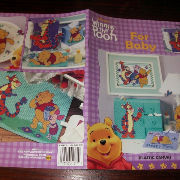 Disney Plastic Canvas Patterns Winnie the Pooh for Baby Plastic Canvas Leisure Arts 1879 Plastic Canvas Leaflet Disney Home