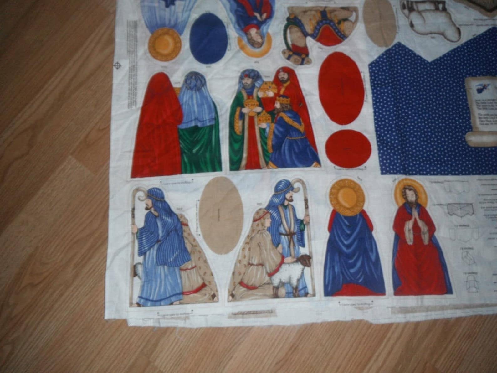 Cut Sew and Stuff Fabric Panel to Make Nativity Scene Cranston Etsy