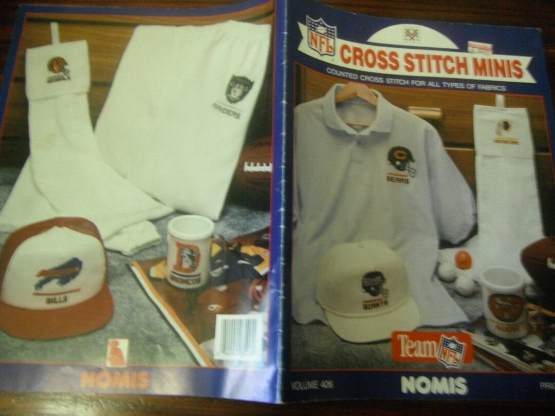 Sports Counted Cross Stitch Team NFL Minis Nomis Volume 406 Cross