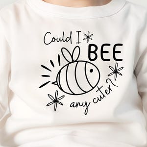 Baby Bee Svg-bundel nieuw voor de bijenkorf Cricut & silhouet schattige honingbij pasgeboren babycadeau Bumble Bee babyshower cadeau Bee verjaardagsshirt