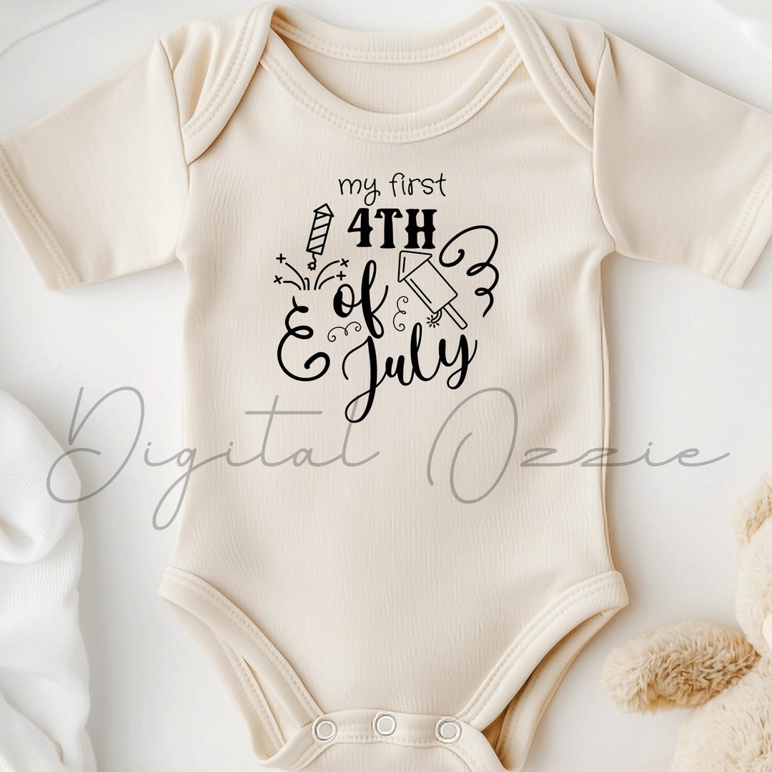 Baby's First 4th of July SVG Bundle First Independence Day July 4th Red ...