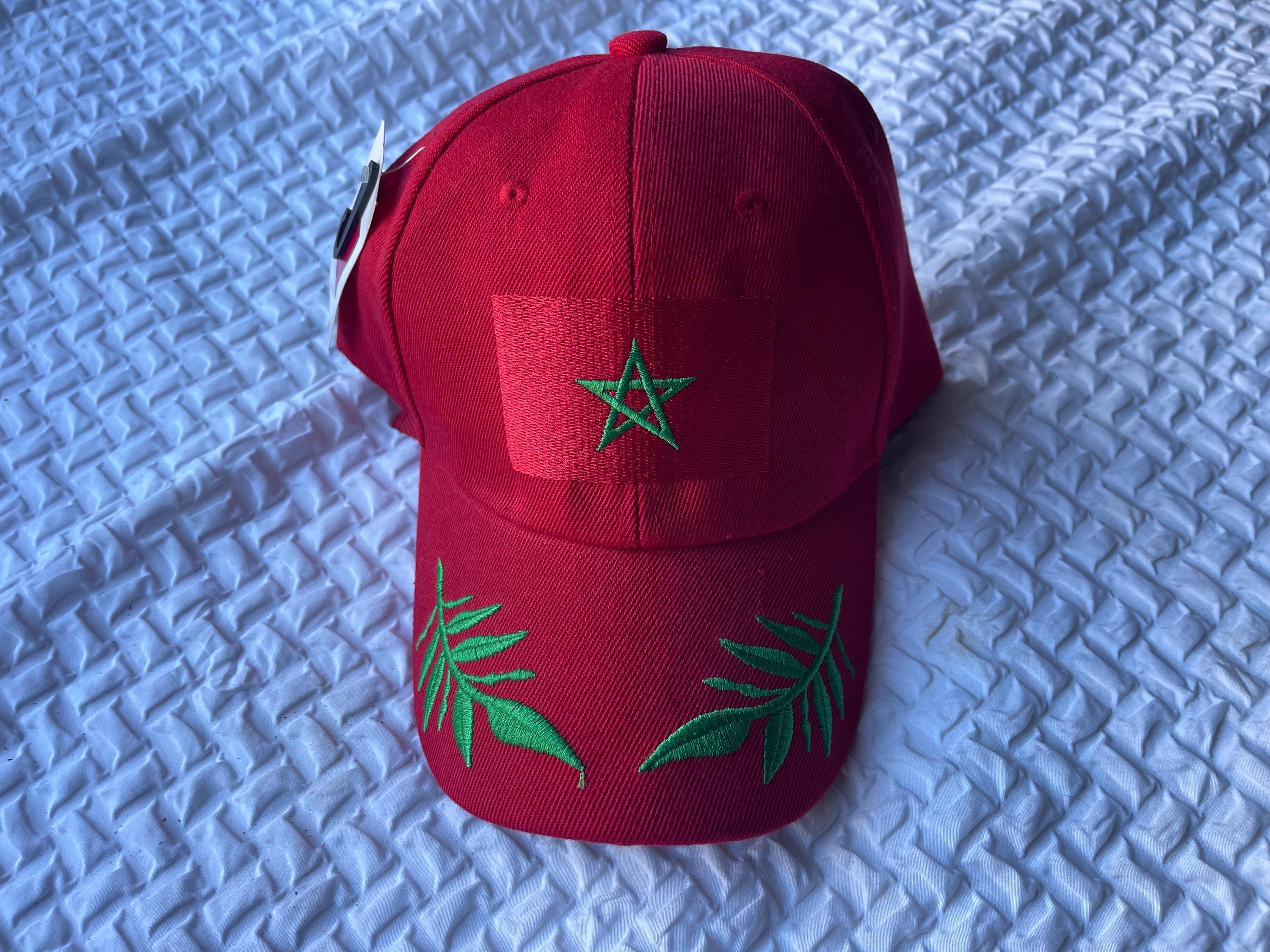 Moroccan Embroidered Flag Hat. Baseball Cap - Etsy