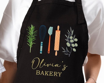 Baking Apron, Customized Apron, Baking Apron, Baker Gift, Personalized Gift, Cute Apron, Cute Cotton Apron, Printed Apron, Cookie Baker Gift